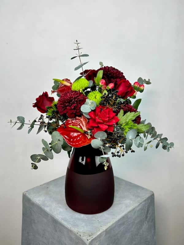 Deep Red Bordo Vazoda Aranjman