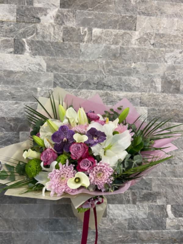 Vanda Deluxe Mor Pembe Buket