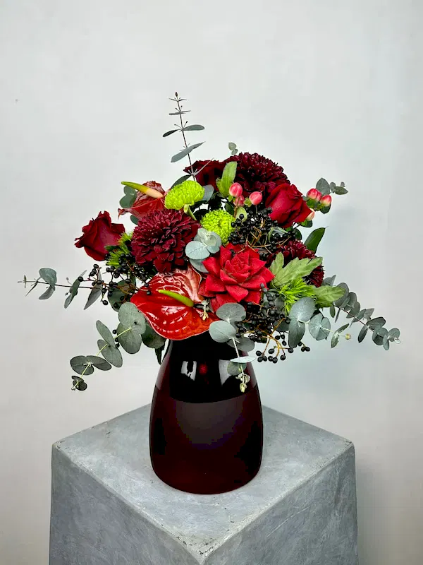 Deep Red Bordo Vazoda Aranjman